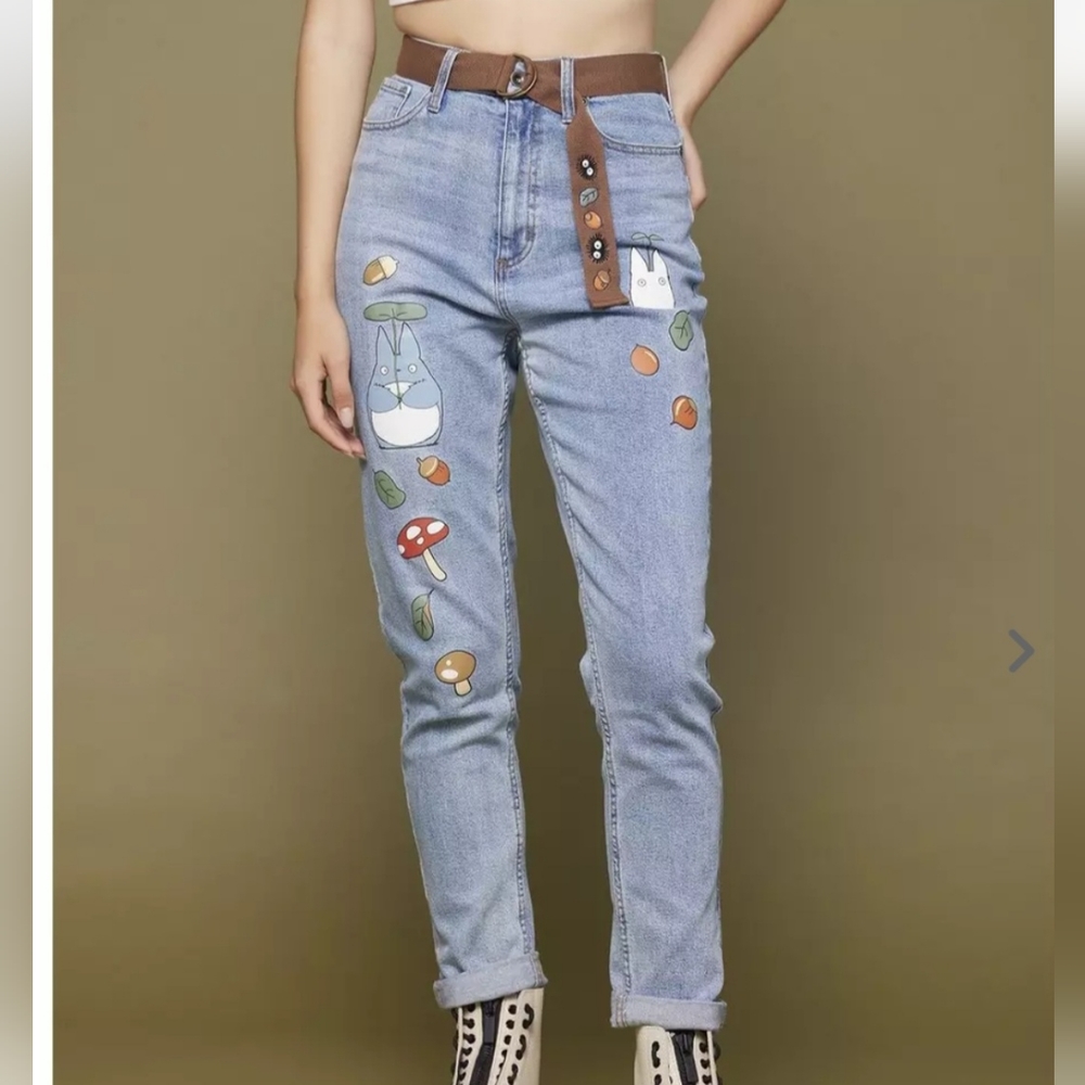 Her Universe Studio Ghibli My Neighbor Totoro Mom Jeans no belt